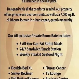 All-inclusive pricing