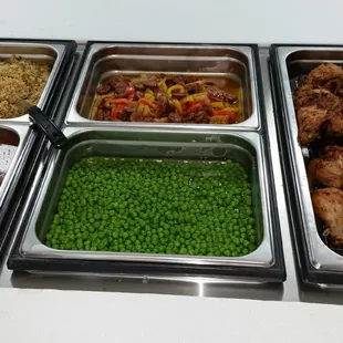 chicken wings and fried chicken, interior