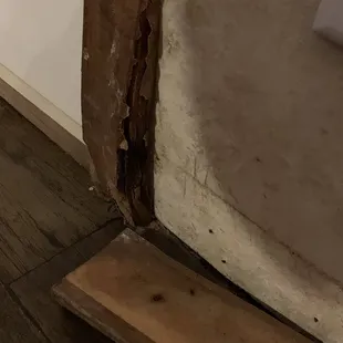 Door frame in room.