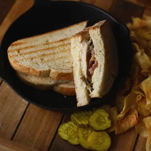 Classic Sandwich- Grilled Chicken, Bacon, Pepperjack Cheese Grilled on Panini Bread