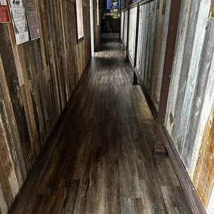 Entering the restaurant