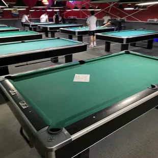 billiard tables