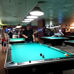 Decent place to play pool.