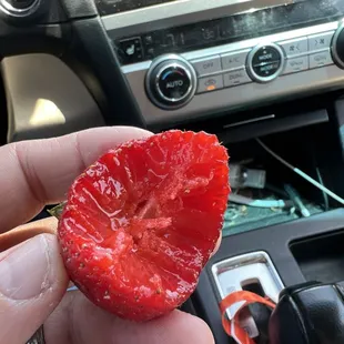 Juicy sweet strawberry.  I couldn&apos;t wait to try!
