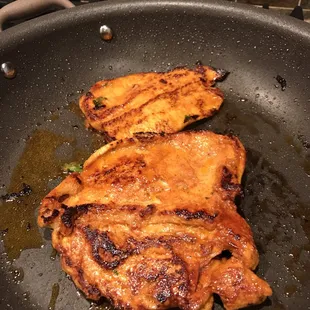 We usually grill the chicken but opted to stay warm inside...still delicious