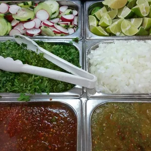 Cuevas Meat Market self service condiments