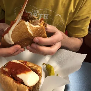 Veal Parmigiana Sandwich