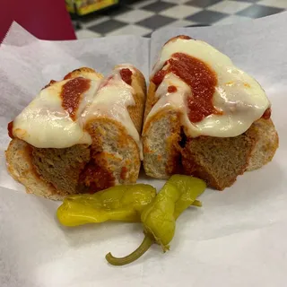 Meatball Parmigiana Sandwich