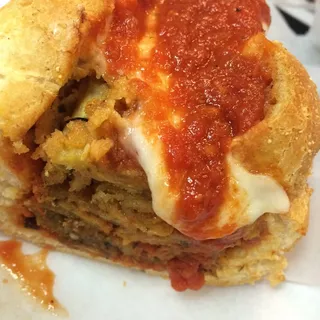 Eggplant Parmigiana Sandwich