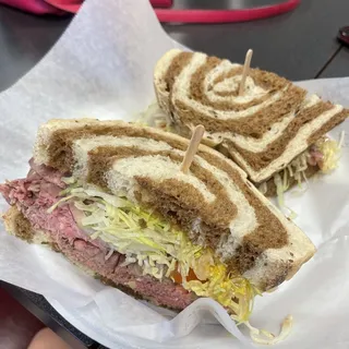 Roast Beef and Swiss Sandwich