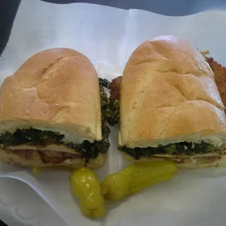 Cutlet with Broccoli Rabe Sandwich