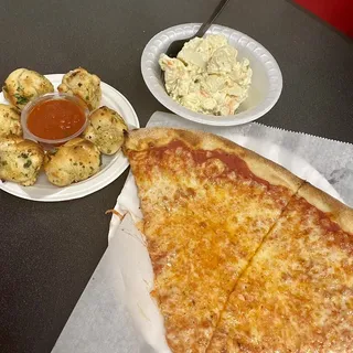 Sicilian Cheese Pizza Slice