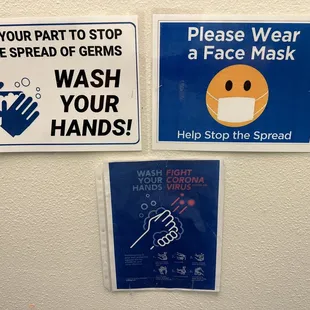 Employee COVID notices.