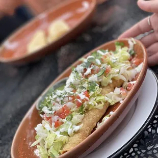 Flautas plate