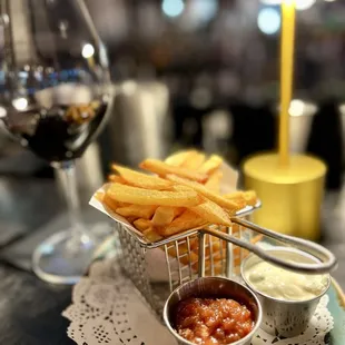 Hand cut fries