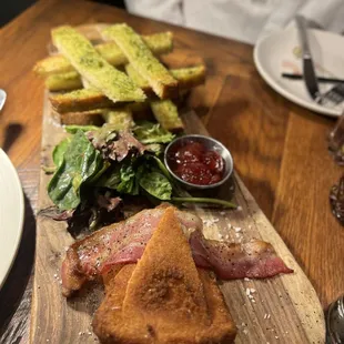 Bacon Fried Brie Board
