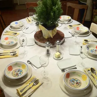 a table setting