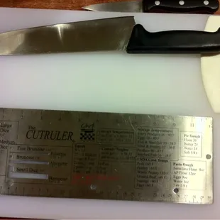 Knife skills class tools