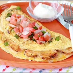 Chicken Fajita Omlette