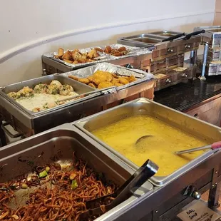 Half of the buffet