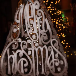 Ice sculpture for seafood station