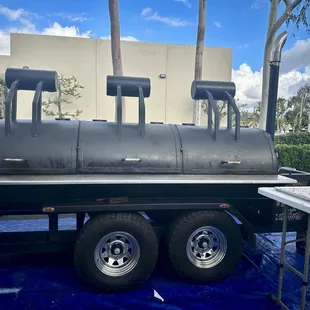 Cujo's Big Smoke BBQ travel smokers.