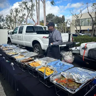Look at this amazing spread from Cujo's Big Smoke BBQ!