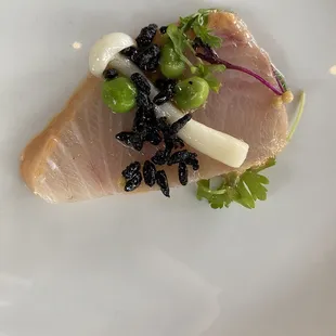 Hamachi crudo