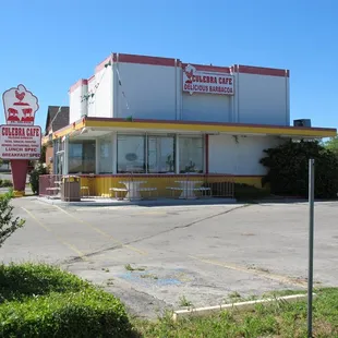 the front of the restaurant