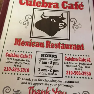 Cover menu