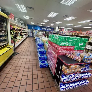 a grocery aisle