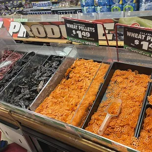 a variety of food items
