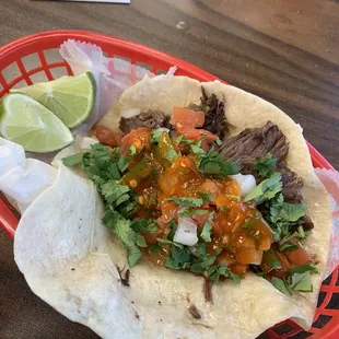 Loaded with meat