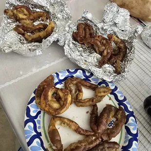Old, burnt, and dry tripas!