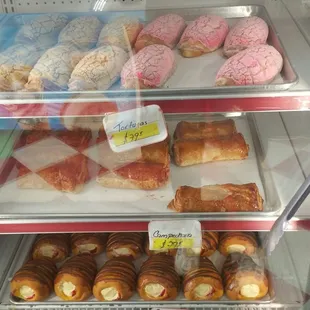 a variety of baked goods