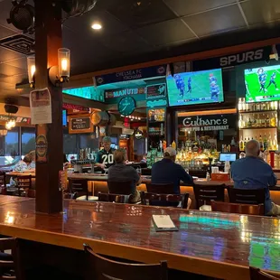 people sitting at the bar