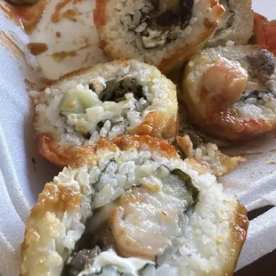 I literally had to pick through every piece to see what the hell was going on. &amp; why on earth is there mayo in sushi?