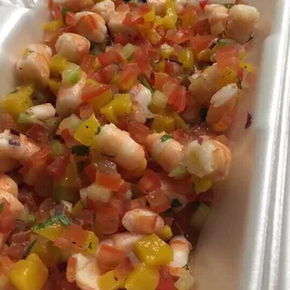 Ceviche de Mango Tostada