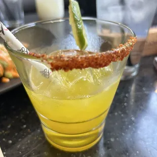 Mango margarita w/Tajin rim