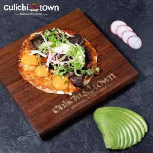 Prime Skirt Steak Taco
 Corn tortilla, burnt cheese layer, PRIME skirt steak, avocado, radish, microcilantro, and chipotle sauce.