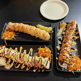 a variety of sushi
