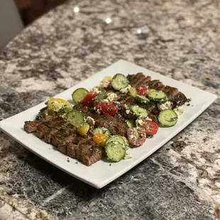 Harissa hanger steak