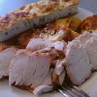 Beef Ravioli with Turkey carving