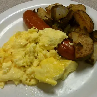 Eggs, Potatoes, and Hot Link