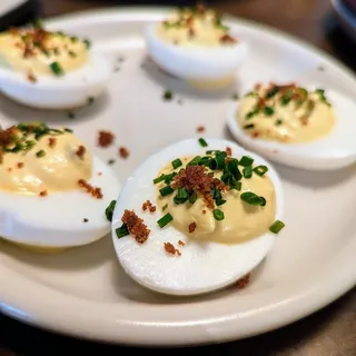 White Truffle Deviled Eggs