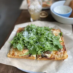 Black Truffle Mushroom pizza had a smoked Alfredo sauce that was phenomenal