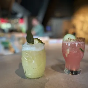 Watermelon summers end Endless Summer Margarita and the Pina Colada Perfecto were both well presented and tasted delicious