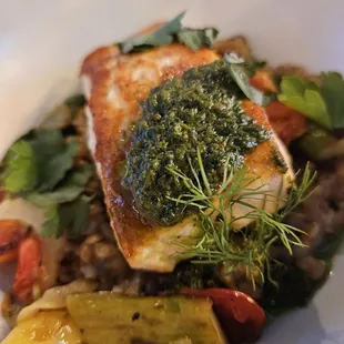 Salmon &amp; farro
