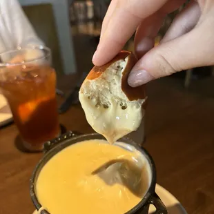 Soft Pretzels &amp; Provolone Fondue