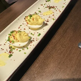 White Truffle Deviled Eggs